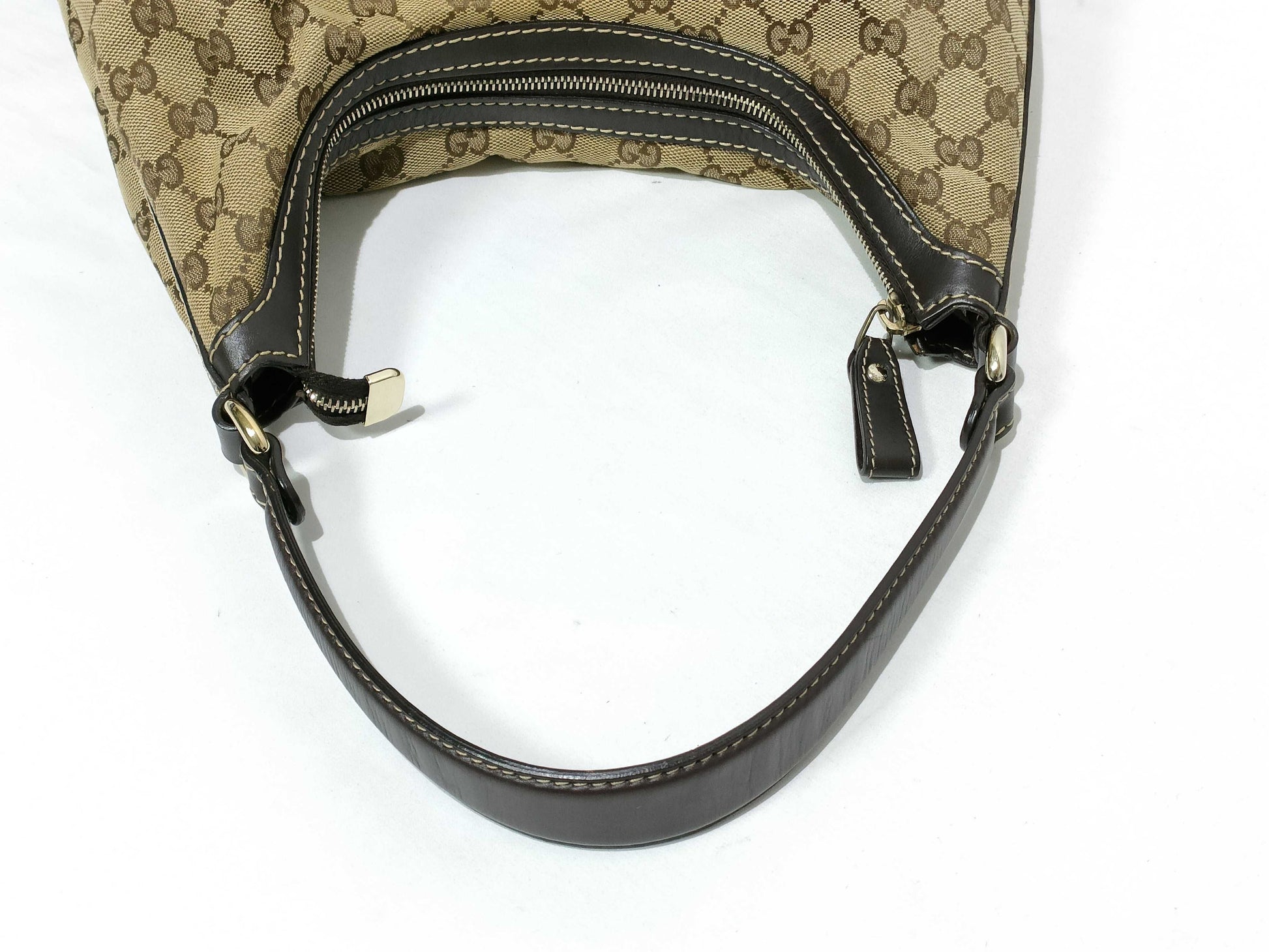 GUCCI GG Canvas ID - Gucci GG Canvas Shoulder Bag Beige 257070 Shoulder Bag