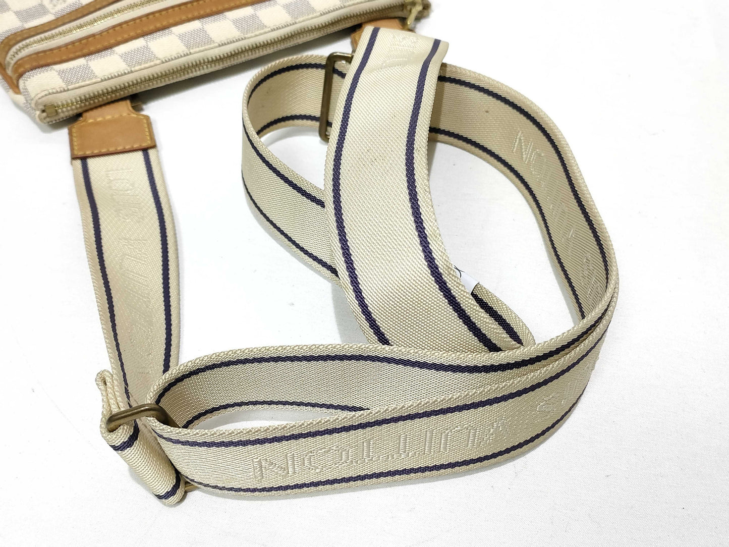 LOUIS VUITTON Damier Azur ID-Louis Vuitton Damier Azur Canvas Bosphore 25cm #MI2057 Messenger Bags GHW Shoulder Bag
