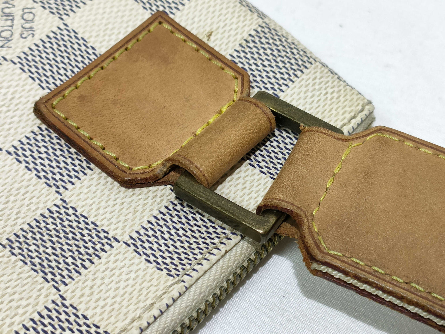LOUIS VUITTON Damier Azur ID-Louis Vuitton Damier Azur Canvas Bosphore 25cm #MI2057 Messenger Bags GHW Shoulder Bag