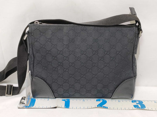 GUCCI GG Canvas Gucci GG Canvas Canvas Shoulder Bag Black 114273 Shoulder Bag