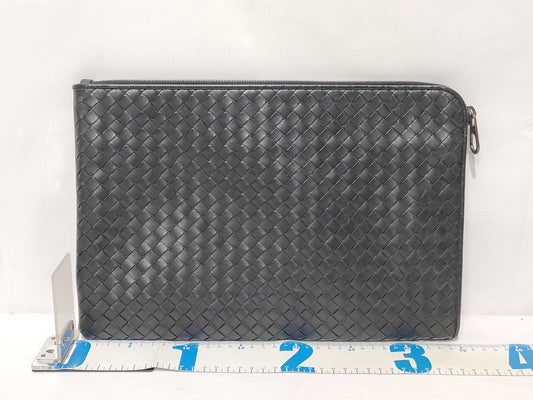 BOTTEGA VENETA Intrecciato Clutch Black Clutch Bag
