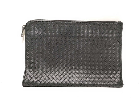 BOTTEGA VENETA Intrecciato Clutch Black Clutch Bag