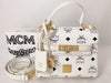 MCM SG-MCM Viscos Heritage Leather 2way Shoulder Bag White Handbag