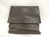 BOTTEGA VENETA Intrecciato Intrecciato Intrecciato Leather Messenger Brown Shoulder Bag