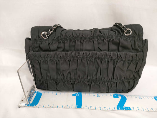PRADA Nylon SG-Prada Tessuto Gaufre Sling Bag Black BR4609 Shoulder Bag