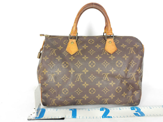 LOUIS VUITTON Monogram Vuitton Monogram Speedy 30 M41526 VI0930 Brown Boston Bag