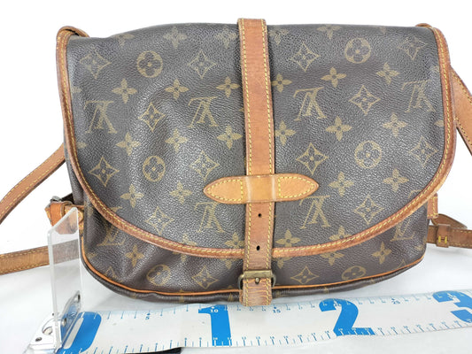 LOUIS VUITTON Monogram Vuitton Monogram Saumur 30 M42256 AR8911 Brown Shoulder Bag