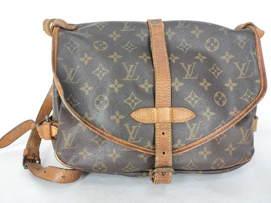 LOUIS VUITTON Monogram Vuitton Monogram Saumur 30 M42256 AR8911 Brown Shoulder Bag