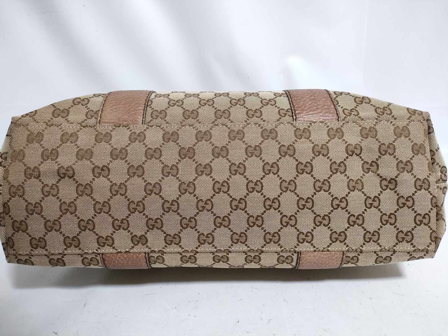 GUCCI Bamboo HK-Gucci 232947 486628 Bamboo GG Canvas Shoulder Bag