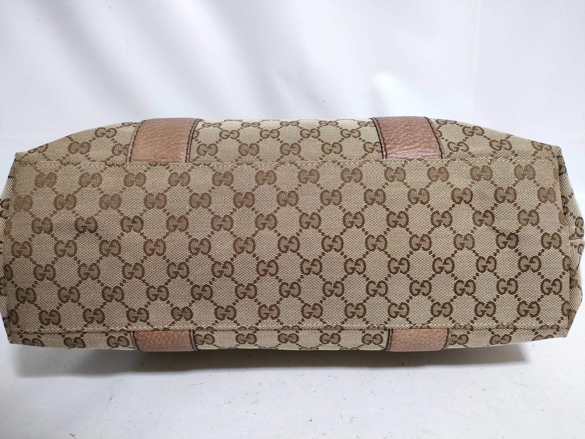 GUCCI Bamboo HK-Gucci 232947 486628 Bamboo GG Canvas Shoulder Bag