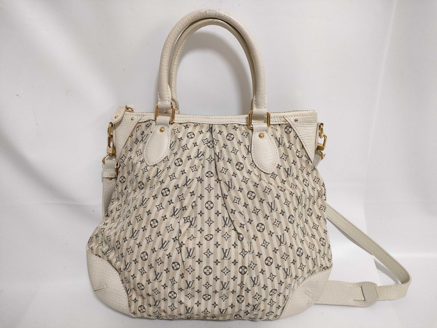 LOUIS VUITTON HK-Louis Vuitton M95494 SR3087 Minilan Marina PM Monogram White 2ways Bag Bag Handbag
