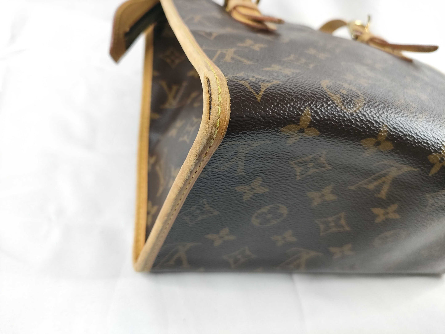 LOUIS VUITTON Monogram Vuitton Monogram Popin Coeur O M40007 FL0096 Pull Leather Broken Shoulder Bag