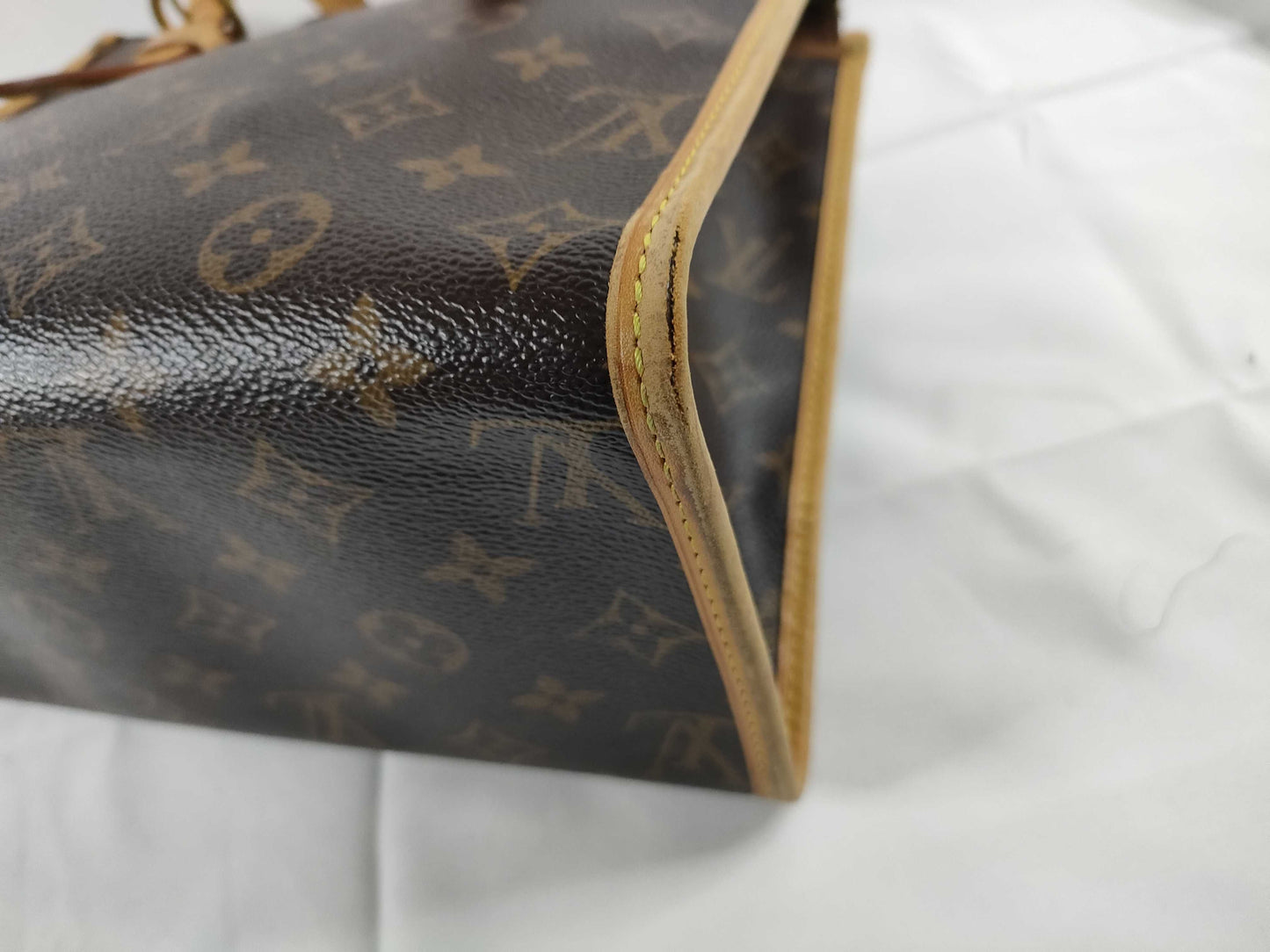 LOUIS VUITTON Monogram Vuitton Monogram Popin Coeur O M40007 FL0096 Pull Leather Broken Shoulder Bag