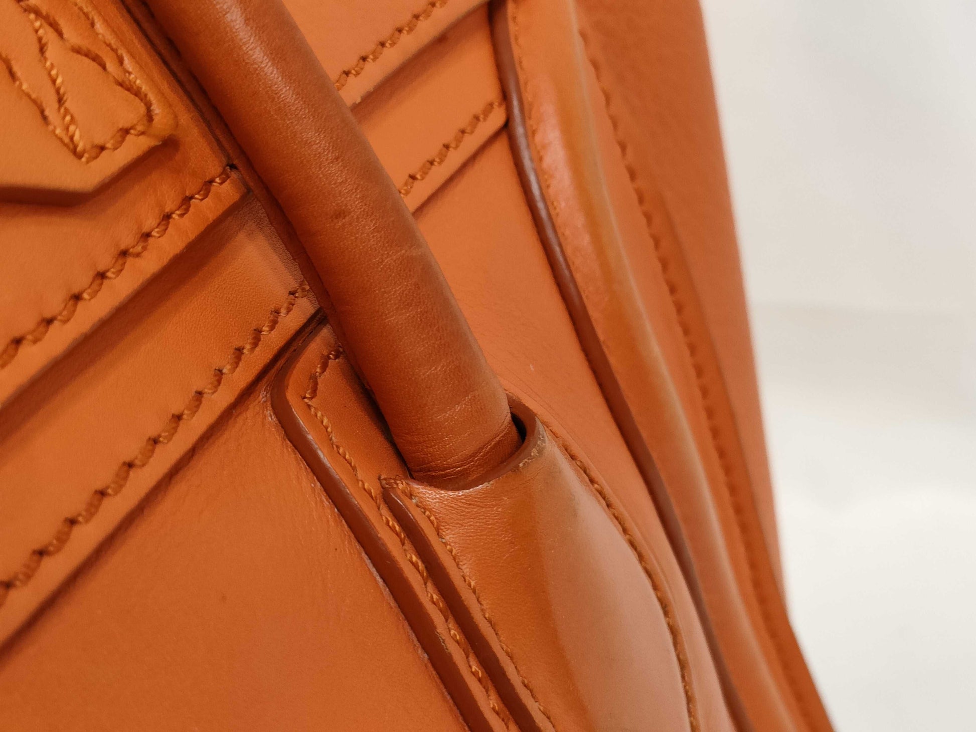 CELINE Luggage Mini Shopper Leather Handbag Handbag