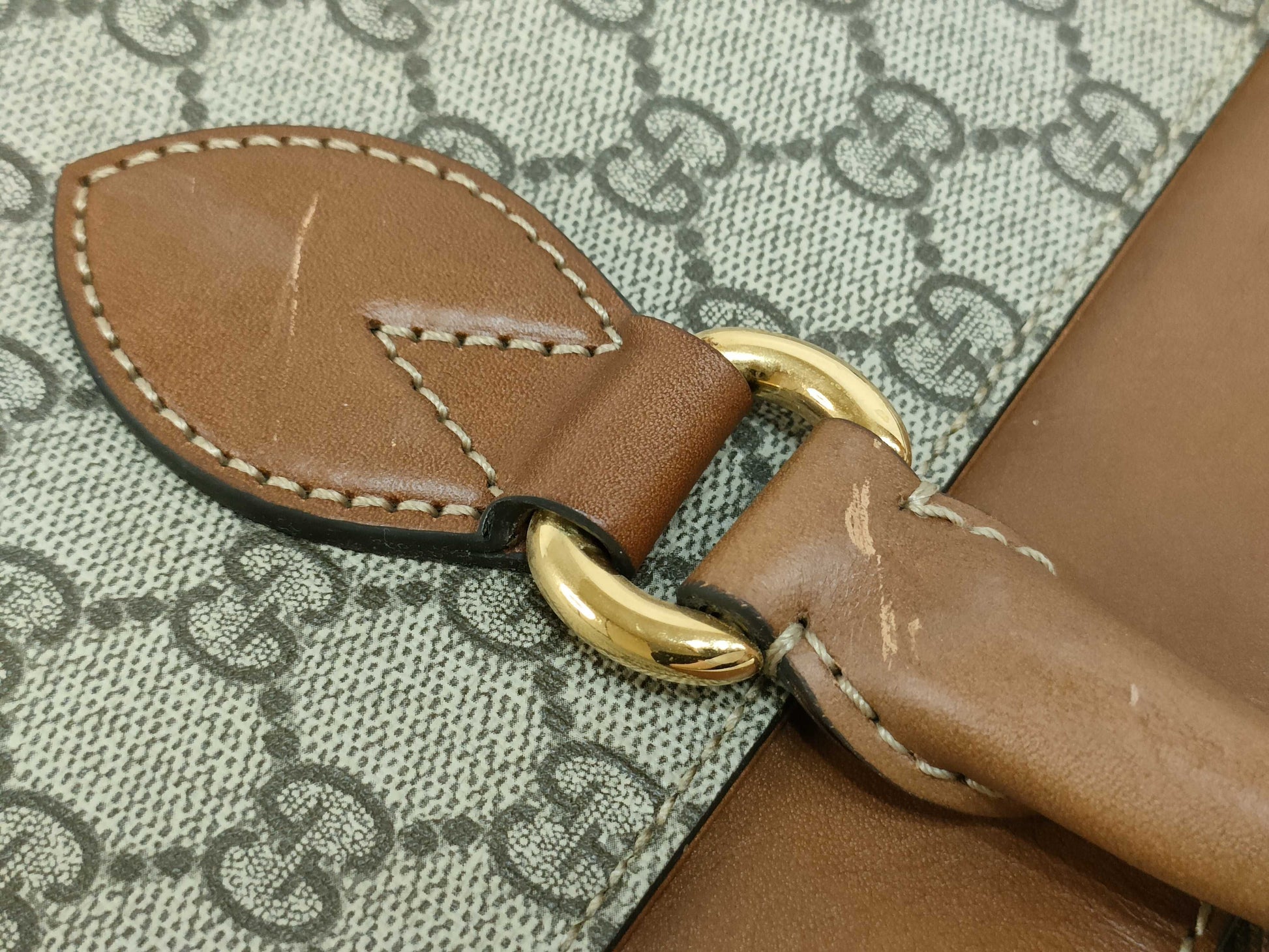 GUCCI GG Supreme ID - Gucci GG Supreme Canvas 2WAY Businessbag Brown 409533 Shoulder Bag