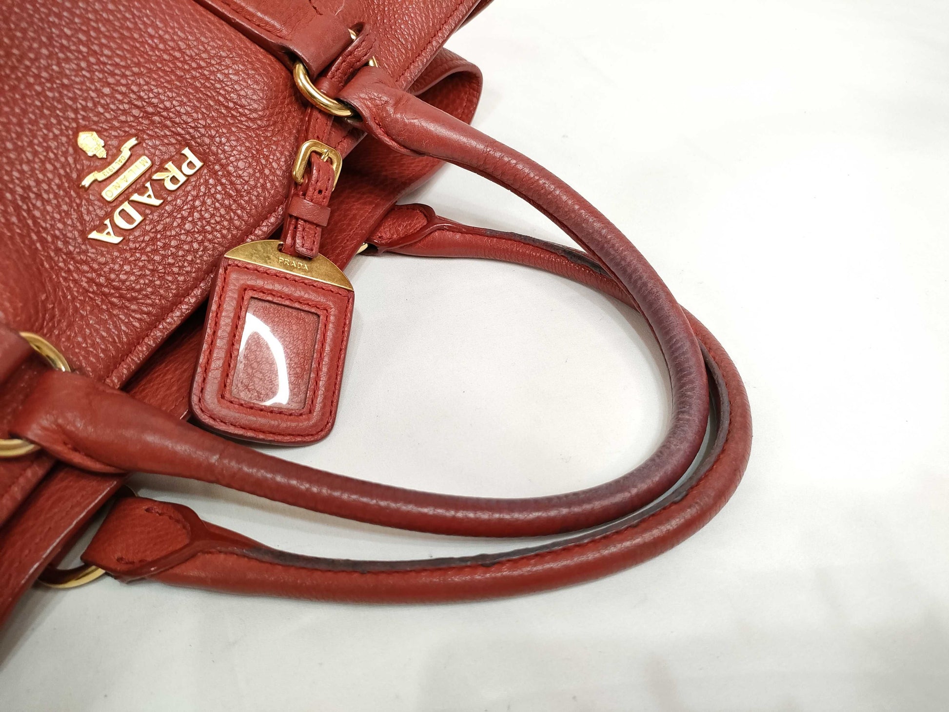 PRADA ID-Prada Vitello Daino 2way Handbag