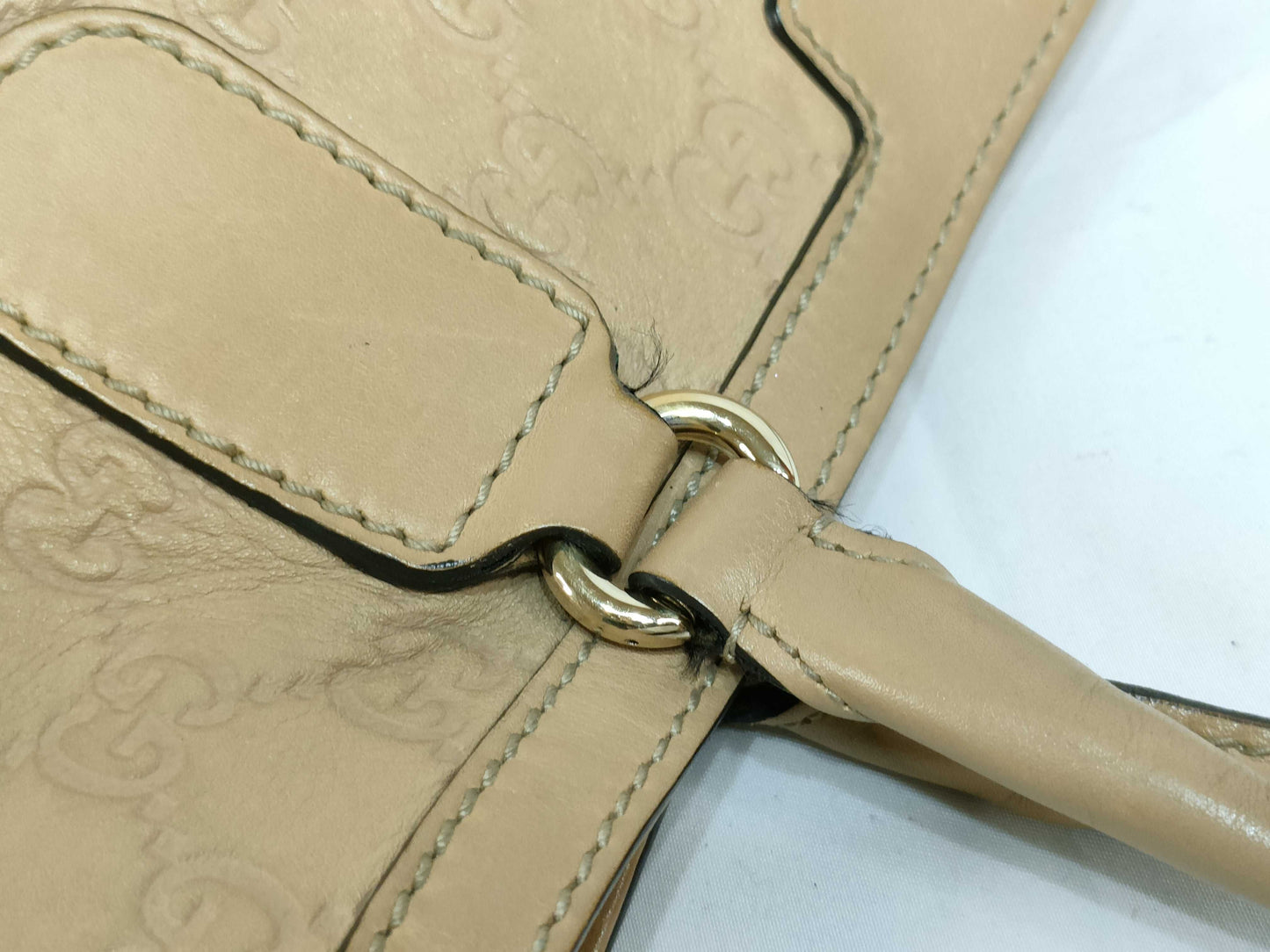 GUCCI GG ID - Gucci GG Leather Tote Bag 232969 Handbag