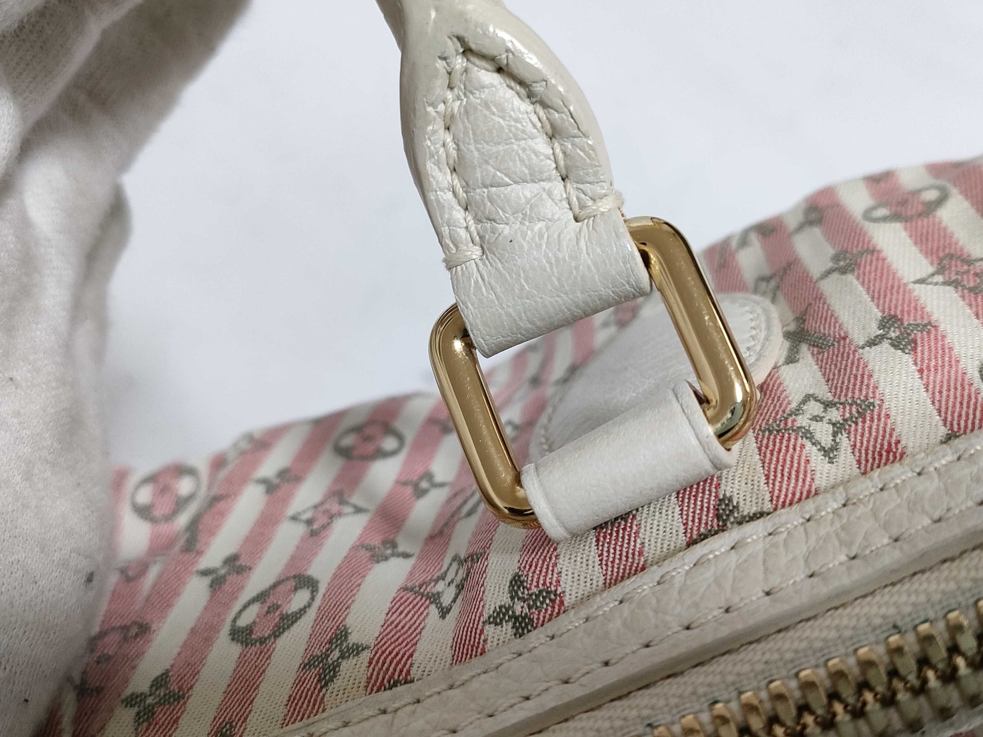 LOUIS VUITTON Monogram HK-Louis Vuitton M95494 SR4017 Minilan Marina PM Monogram Pink/White 2ways Bag Handbag