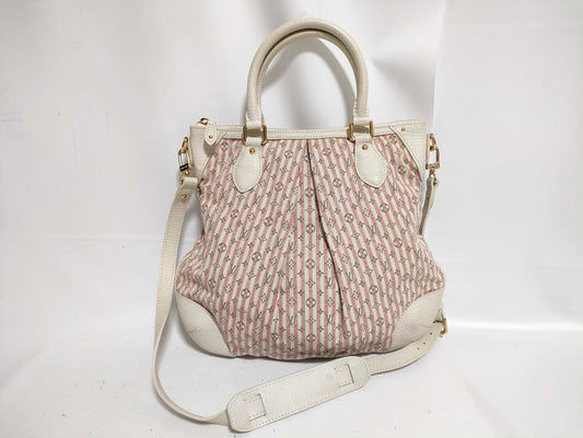 LOUIS VUITTON Monogram HK-Louis Vuitton M95494 SR4017 Minilan Marina PM Monogram Pink/White 2ways Bag Handbag