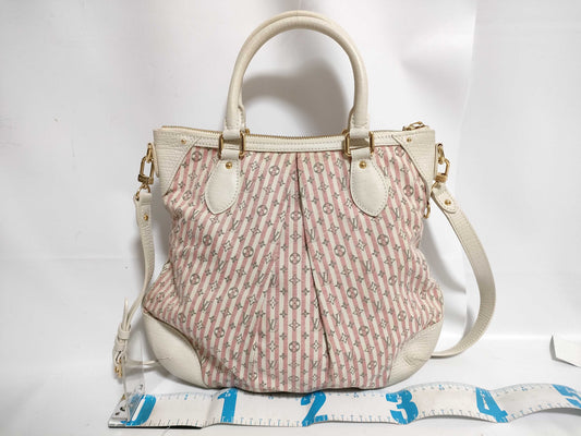 LOUIS VUITTON Monogram HK-Louis Vuitton M95494 SR4017 Minilan Marina PM Monogram Pink/White 2ways Bag Handbag