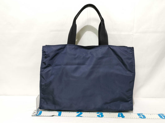 PRADA Nylon Prada Tesuto Nylon x Leather Tote Bag Black VA1001 Tote Bag