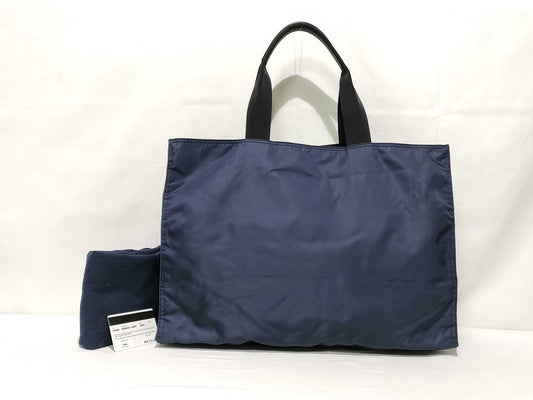 PRADA Nylon Prada Tesuto Nylon x Leather Tote Bag Black VA1001 Tote Bag