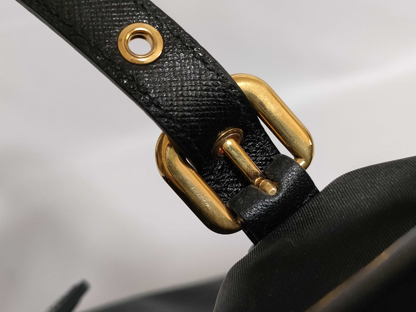 PRADA Nylon SG-Prada BR4997 Tessuto / Saffiano Tote Black Tote Bag