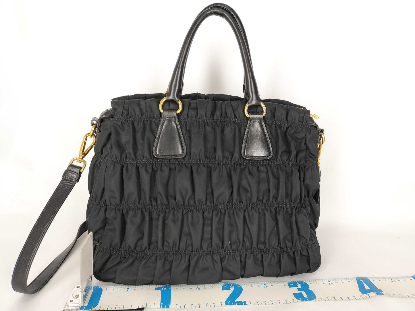 PRADA Tesuto 2-Way Handbag Black B1336M Handbag