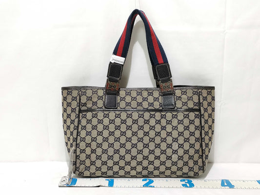 GUCCI GG Supreme ID-Gucci GG Canvas Tote Bag 145758 Tote Bag