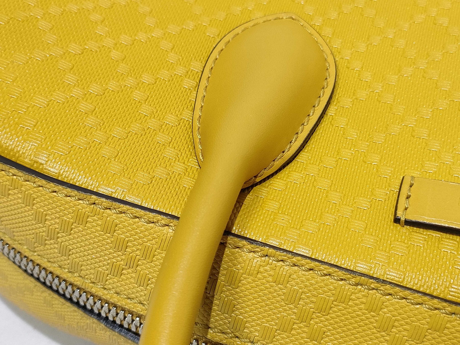 GUCCI ID-Gucci Diamante Leather Hand Bag Yellow 354332 Handbag