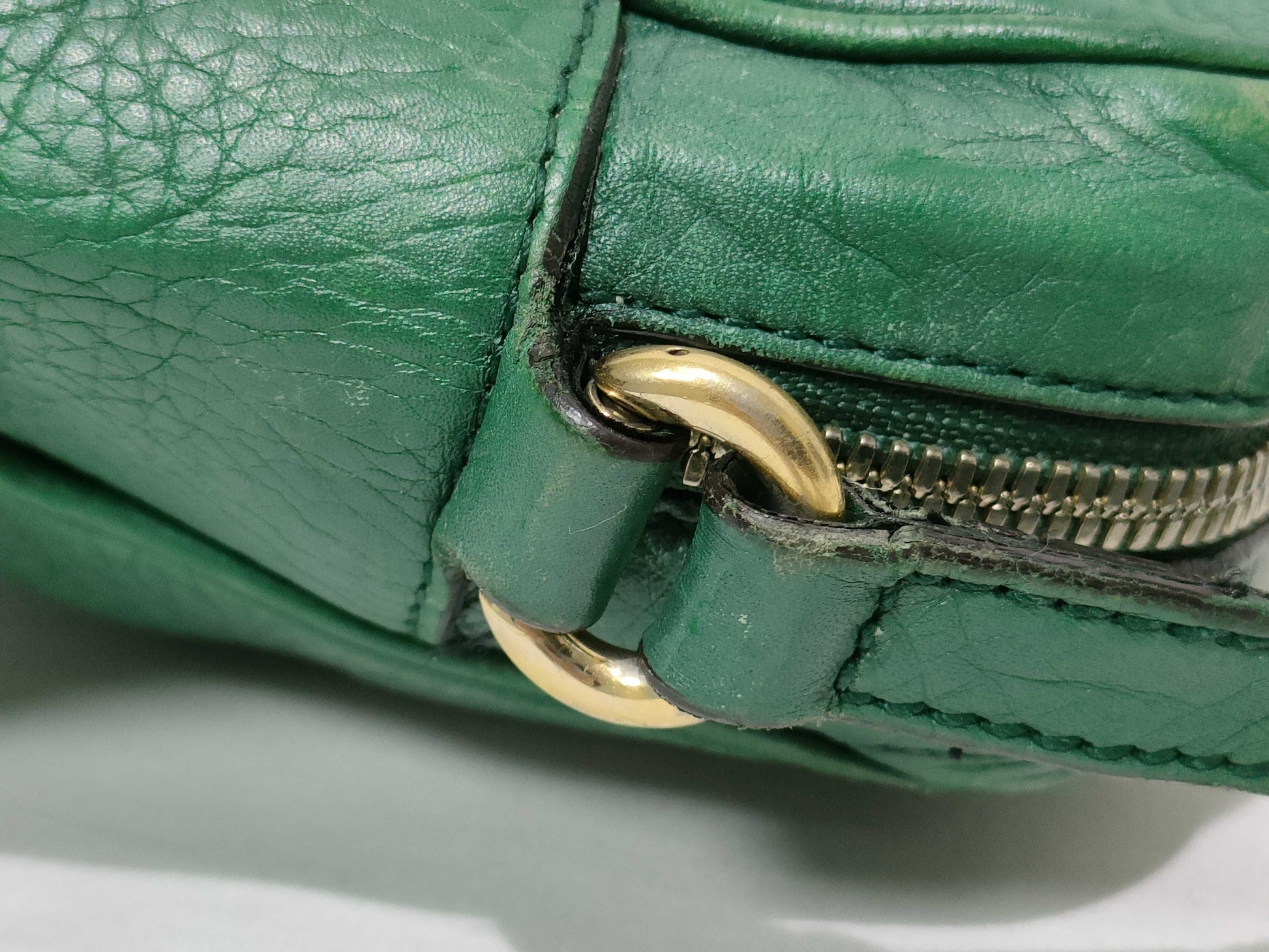 GUCCI ID-Gucci Soho Leather Shoulder Bag Green 308364 Shoulder Bag