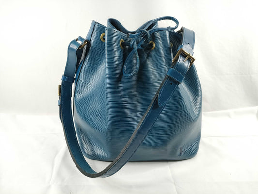 LOUIS VUITTON Epi SG-Louis Vuitton Epi Petit Noe M44152 AR0935 Blue Shoulder Bag
