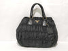 PRADA Nylon SG-Prada Tessuto nylon x leather 2 Way Handbag Black BN1336 Handbag