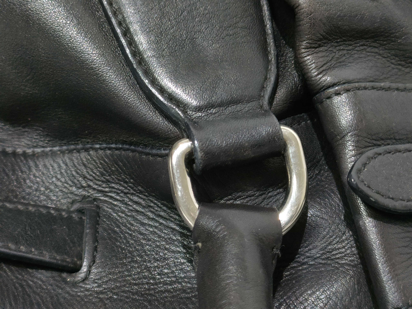 PRADA SG - Prada Leather Shoulder bag Black Handbag