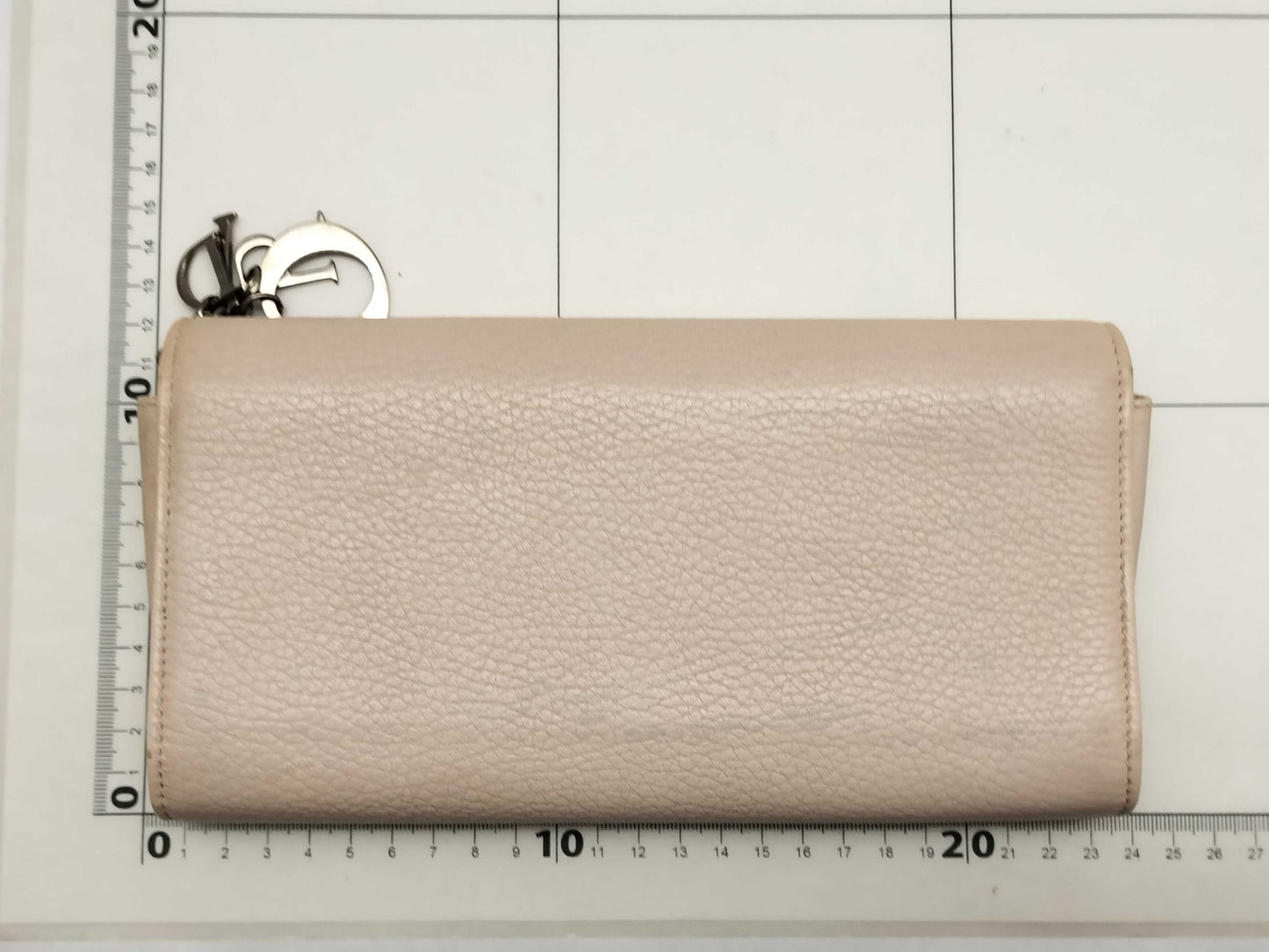 Dior SG-Christian Dior Montaigne Leather Chain Wallet pink wallet