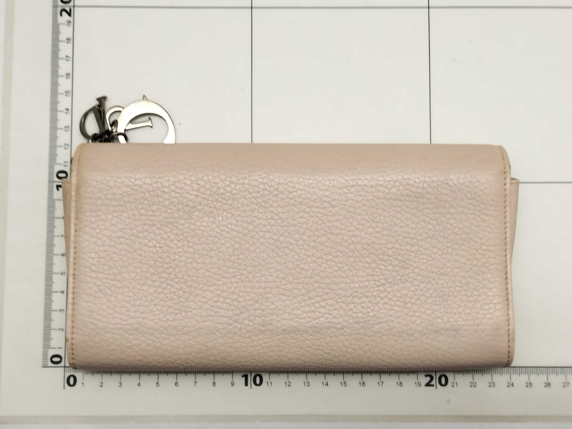 Dior SG-Christian Dior Montaigne Leather Chain Wallet pink wallet