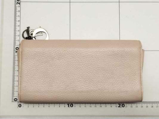 Dior SG-Christian Dior Montaigne Leather Chain Wallet pink wallet