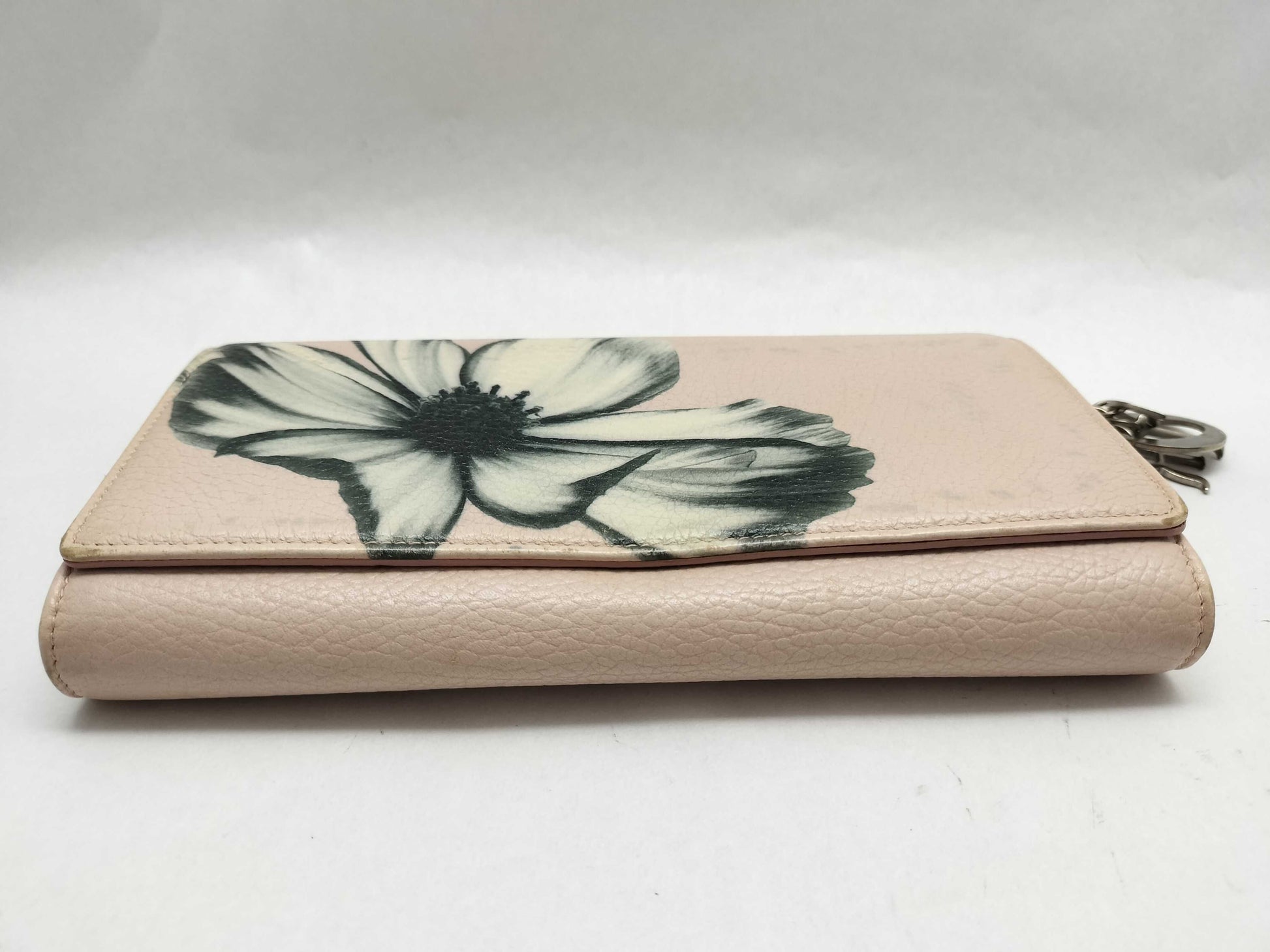 Dior SG-Christian Dior Montaigne Leather Chain Wallet pink wallet