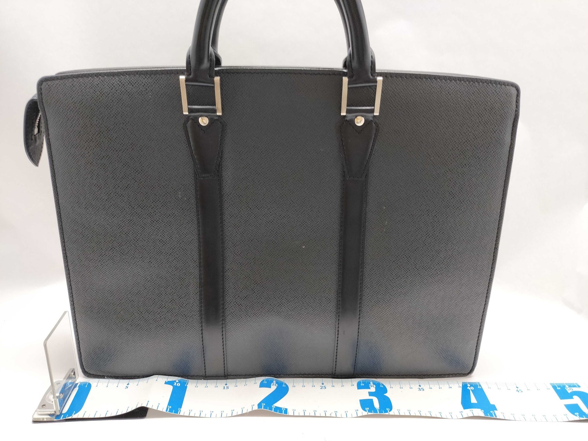 LOUIS VUITTON Taiga SG-Louis Vuitton Taiga Porte Documain Rosin M30052 Black Business Bag