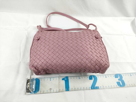 BOTTEGA VENETA Intrecciato Leather Shoulder bag Pink Shoulder Bag