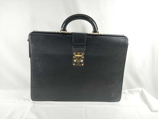 LOUIS VUITTON Epi Vuitton Epi Serviette Fermoir M54352 Serial Blur Business Bag