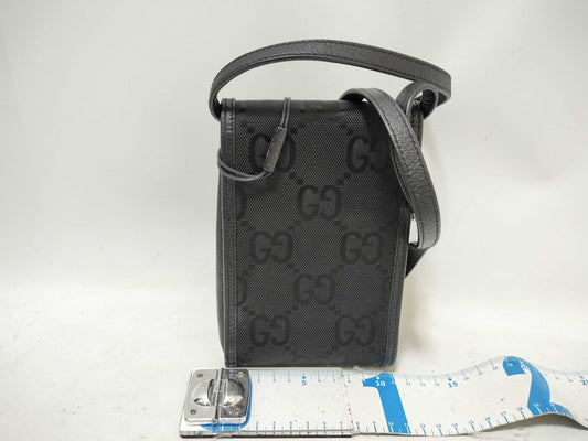 GUCCI Off-the-Grid Nylon x Leather Shoulder Bag Black 625599 Shoulder Bag