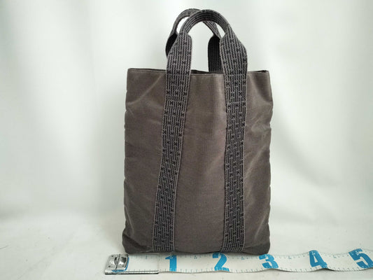 HERMES Aleline Hermes Aleline Cabus Canvas Tote Bag Grey Tote Bag