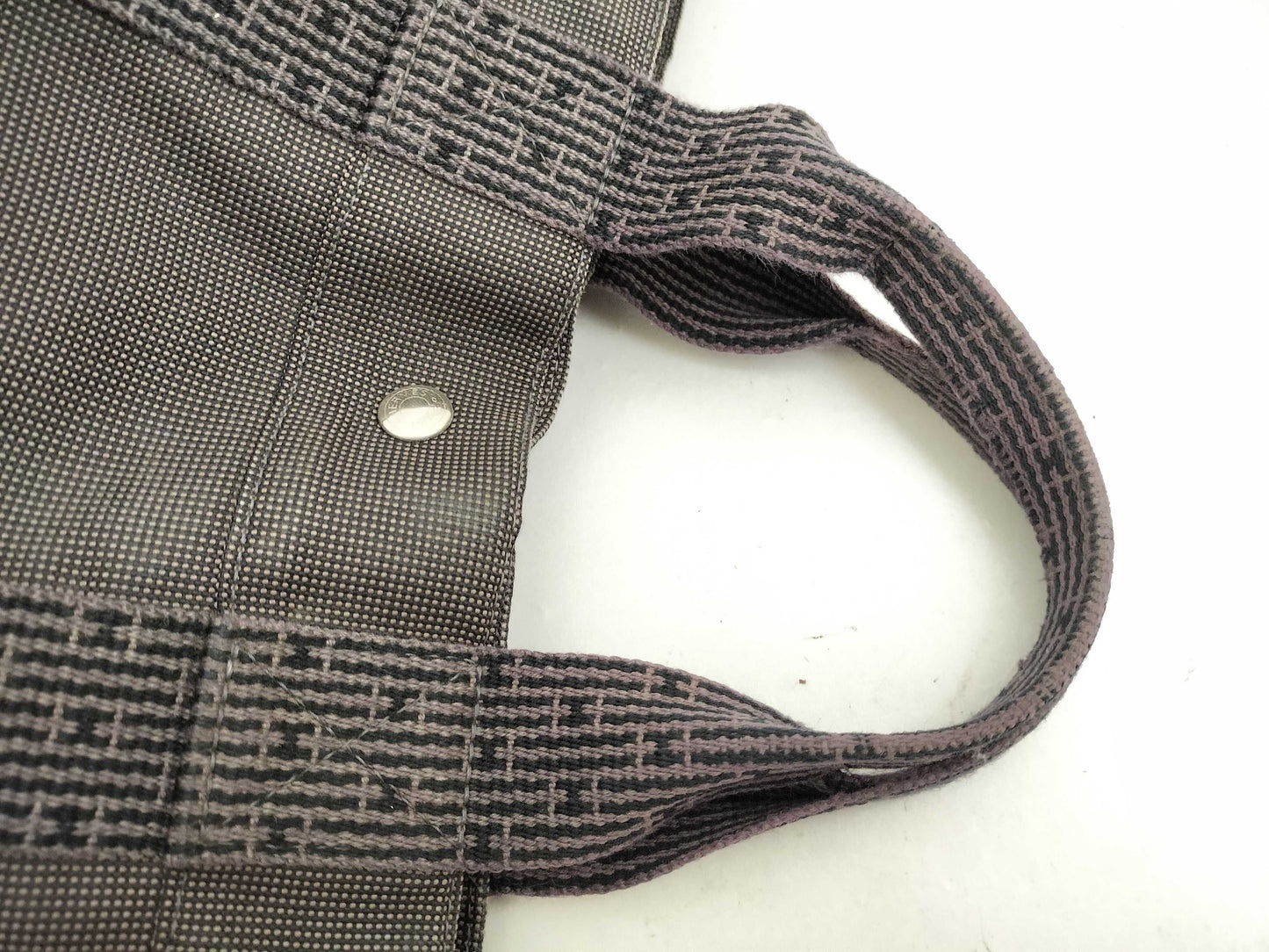 HERMES Aleline Hermes Aleline MM Canvas Tote Bag Navy Tote Bag
