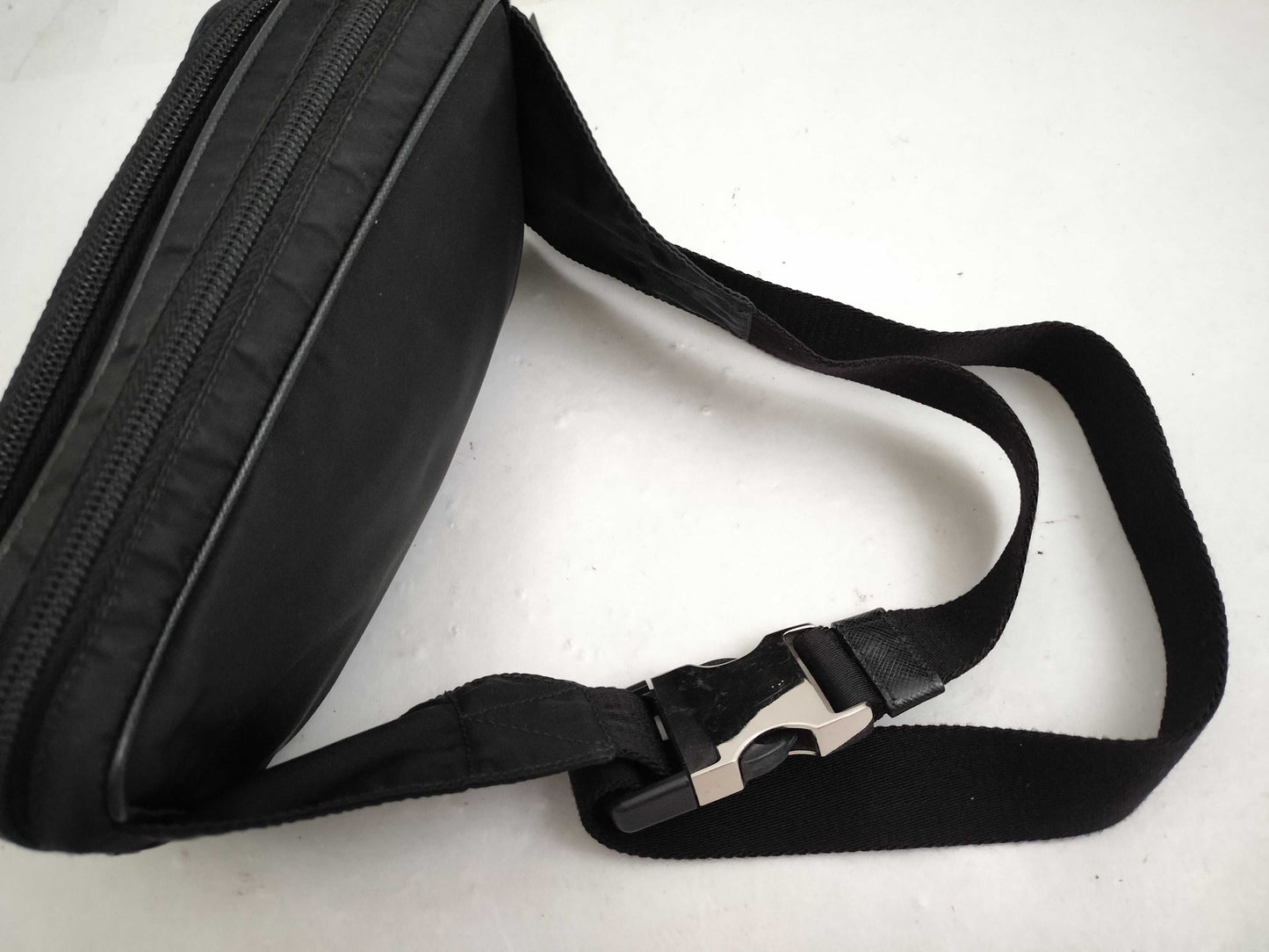 PRADA Nylon KR-Prada 1BL010_RV44_F0002_V_YOO Black Re-Nylon Belt Bag Waist Bag