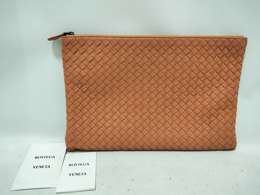 BOTTEGA VENETA Intrecciato Leather Clutch Bag Pouch