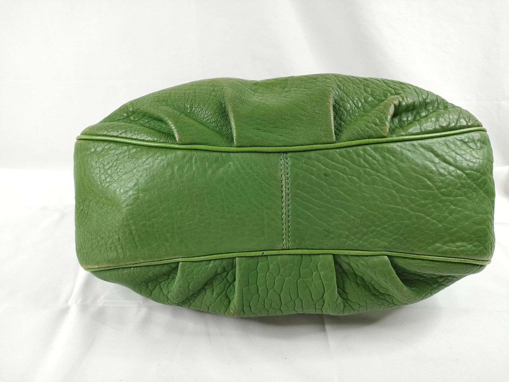 FENDI Mia Leather One Shoulder Bag Green 8BR614 Shoulder Bag