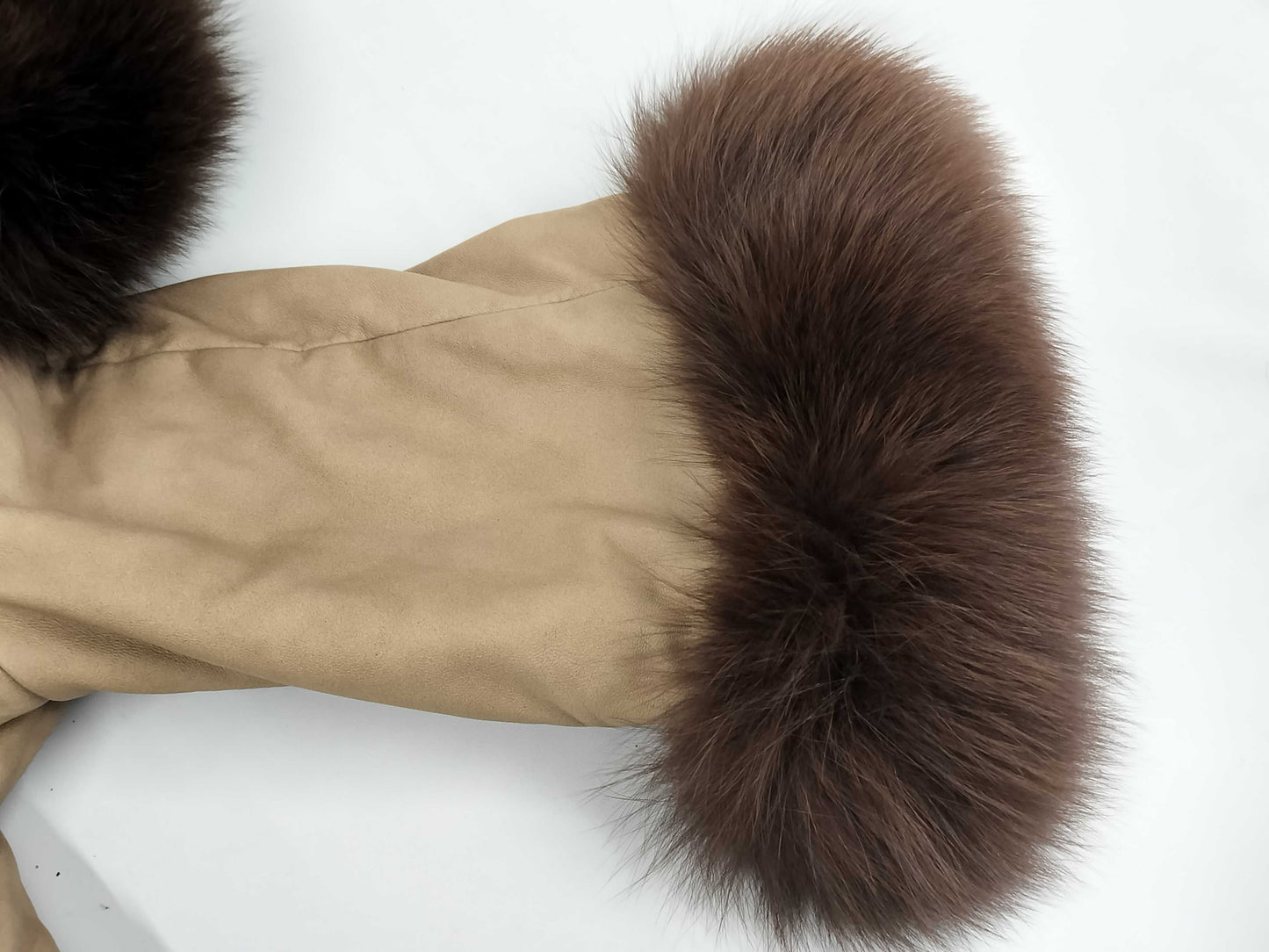 Kiton Kiton Leather Jacket Fur 44 Jacket