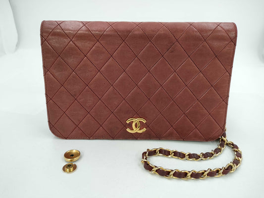 CHANEL Matelasse Push Lock Shoulder Bag