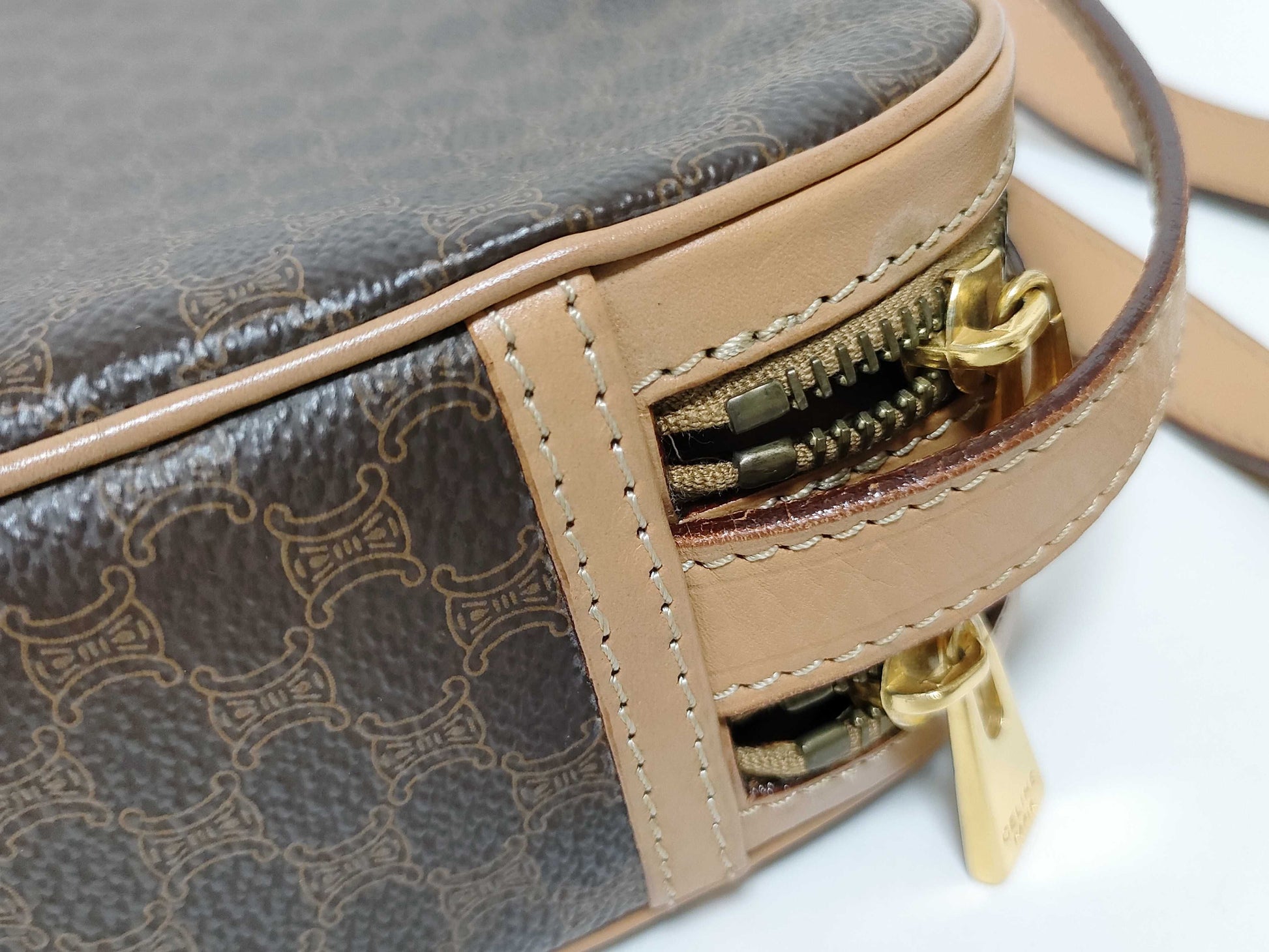 CELINE Macadam Leather xPVC Shoulder Bag Storage Bag Box Shoulder Bag